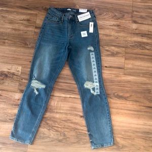 Power straight high rise jeans